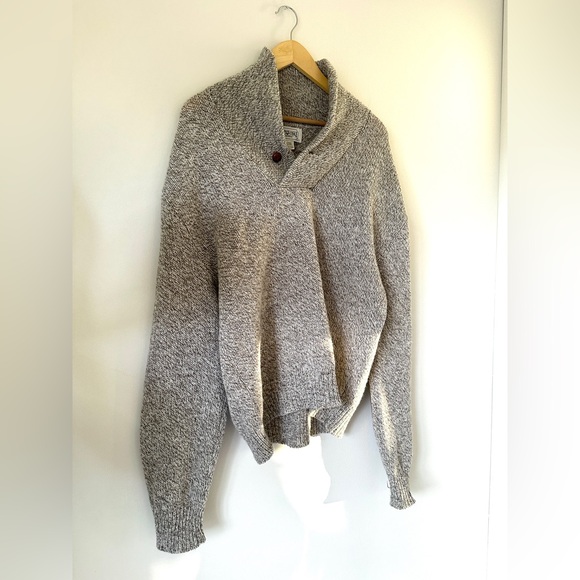 VTG 80s 90s American Eagle Wool Sweater XL Elbow Patches Academia Preppy - Picture 8 of 9